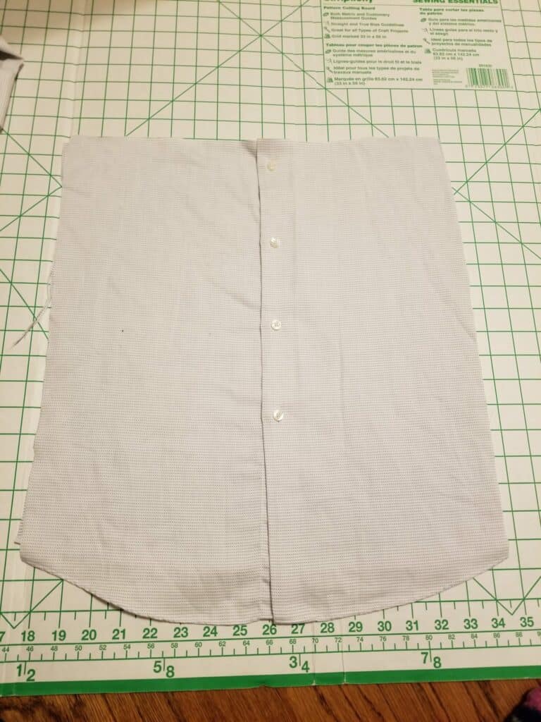 old men's shirt cut out