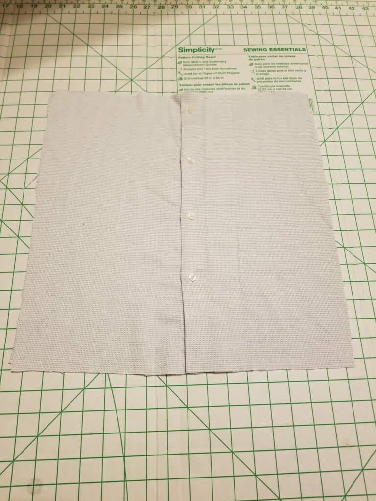 old men's shirt fabric square