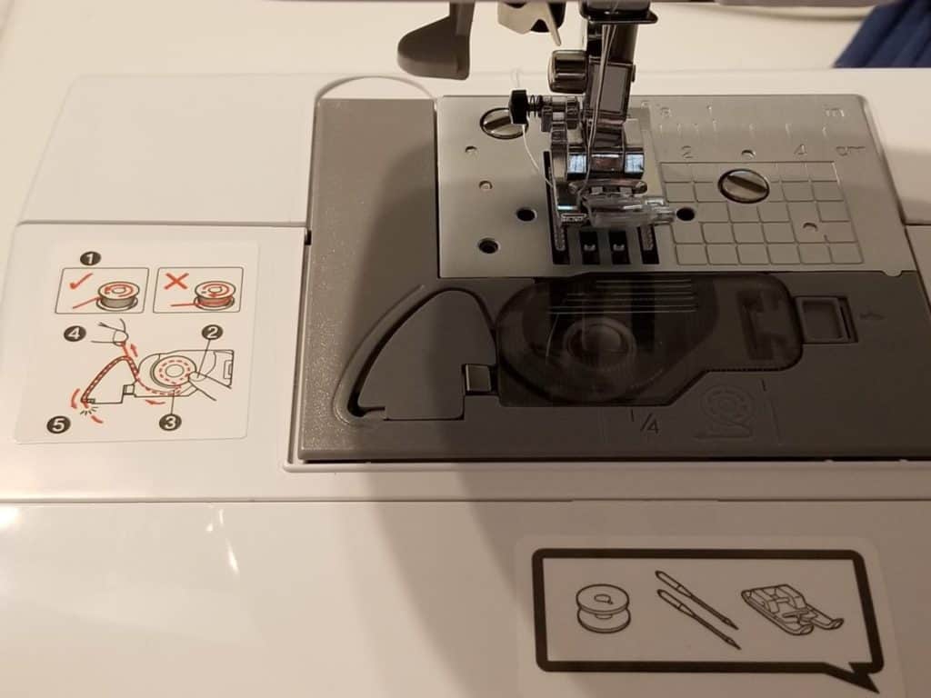 Brother CS6000i Sewing machine Bobbin Setup Instructions