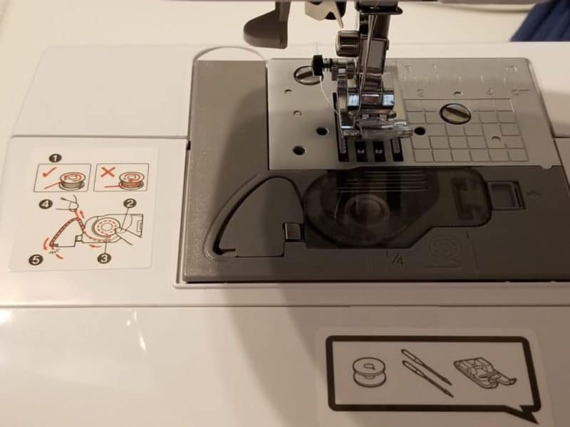 Brother CS6000i Sewing machine Bobbin Setup Instructions