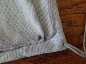 men's dress shirt repurpose knotted strings