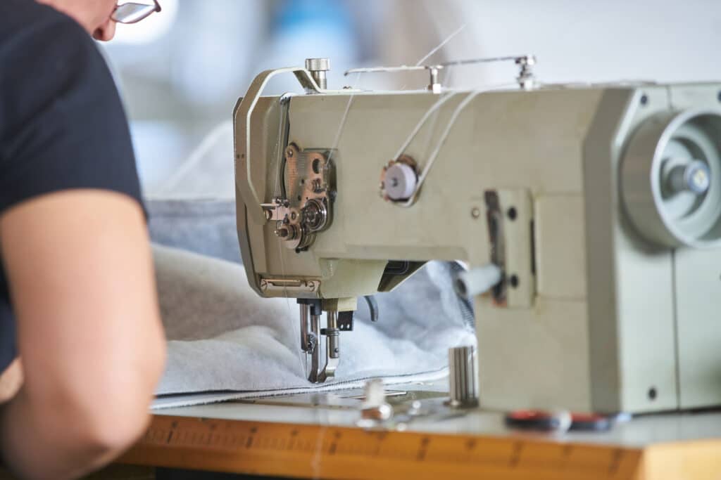 An example of an industrial sewing machine for comparison