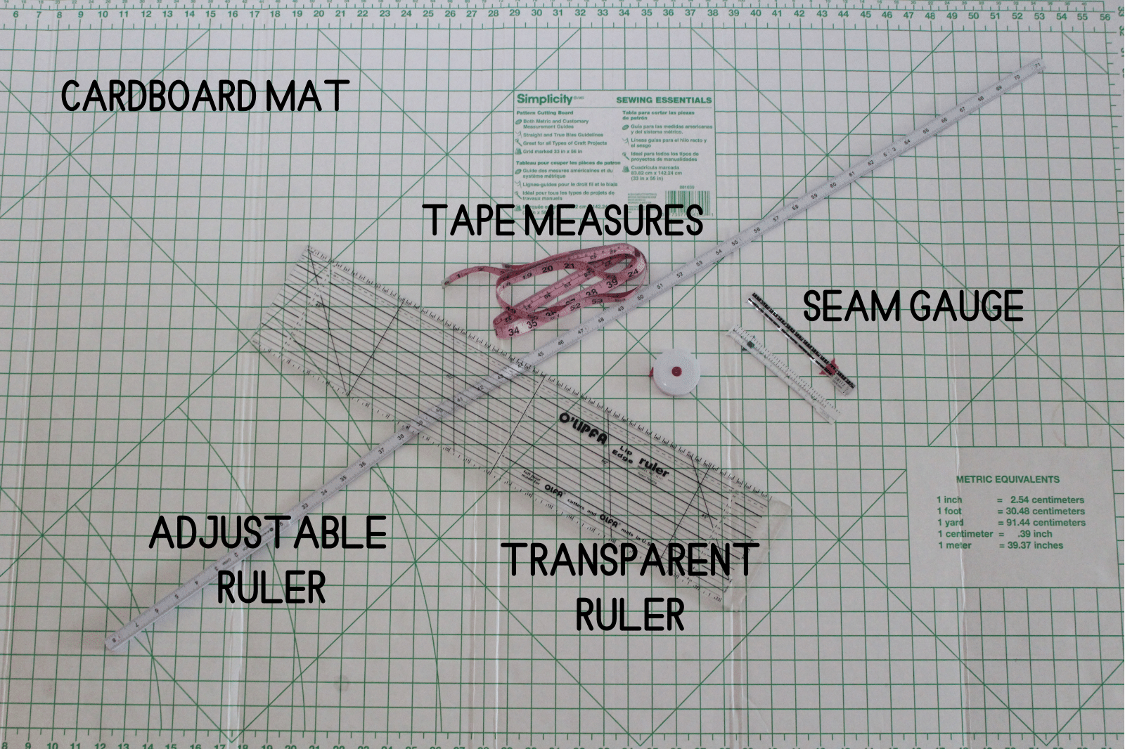 sewing tools_ measuring accessories and their names