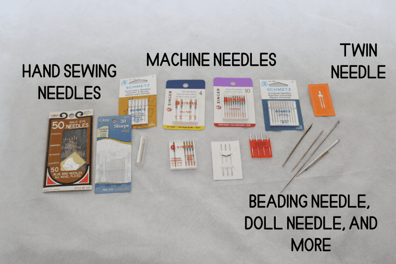 types of sewing needles for beginners