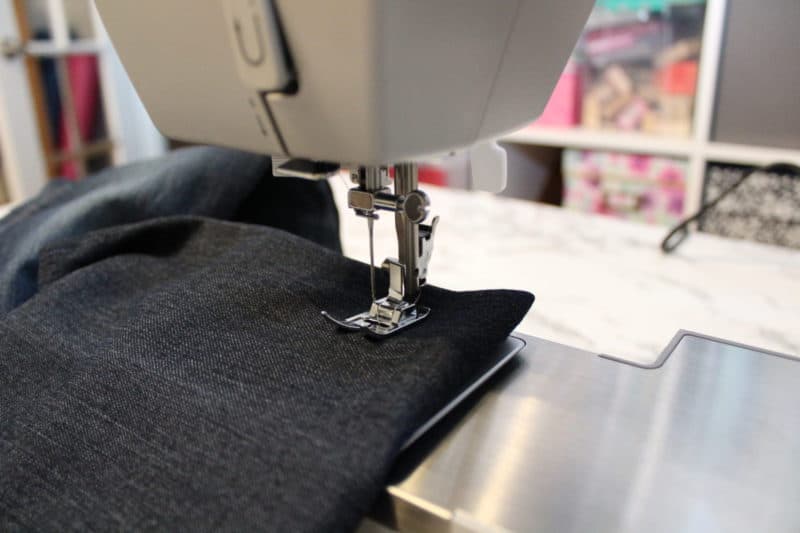 sewing leather and denim with a heavy-duty sewing machine