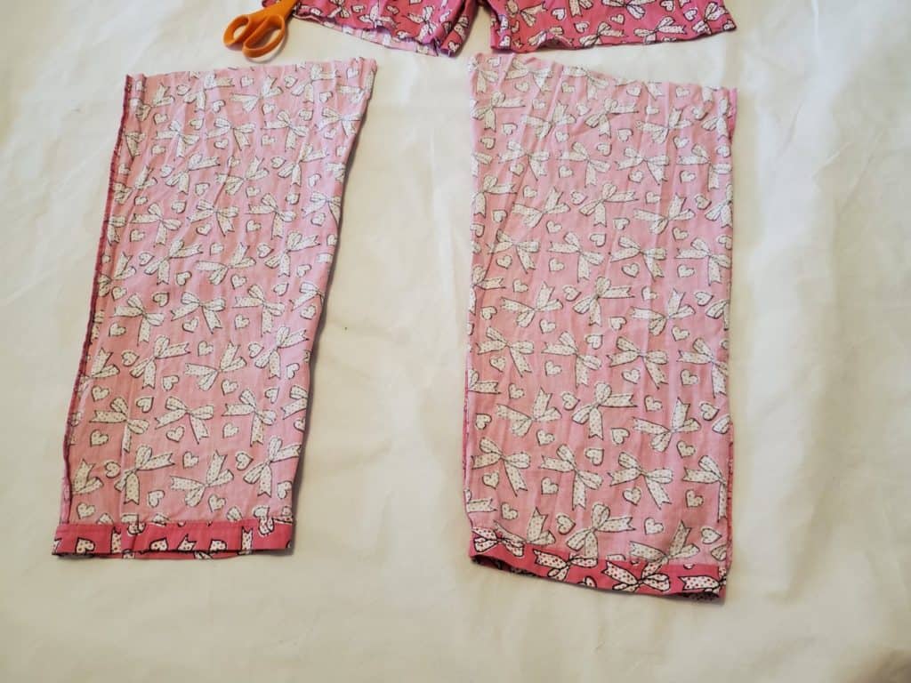 two legs left for other sewing projects like kids pj shorts