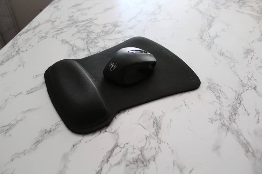 mouse pad before repurposing