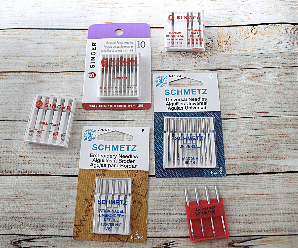 types of sewing machine needles