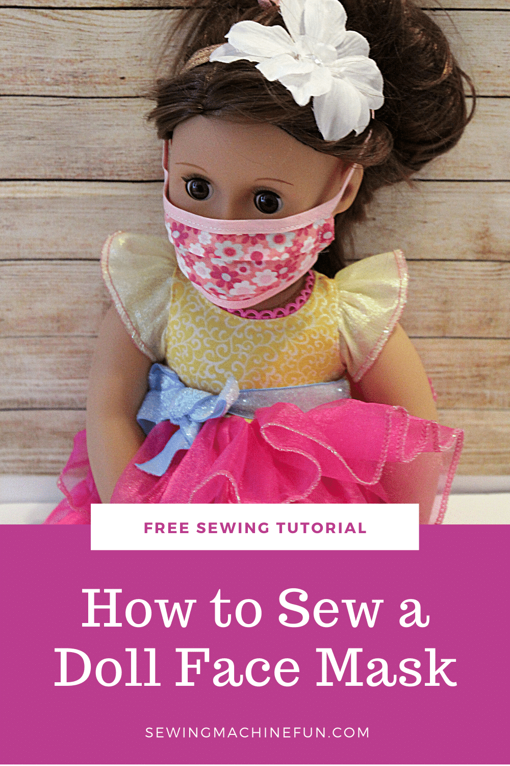 How to sew a doll face mask