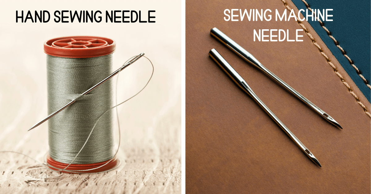 hand sewing needle vs sewing machine needle