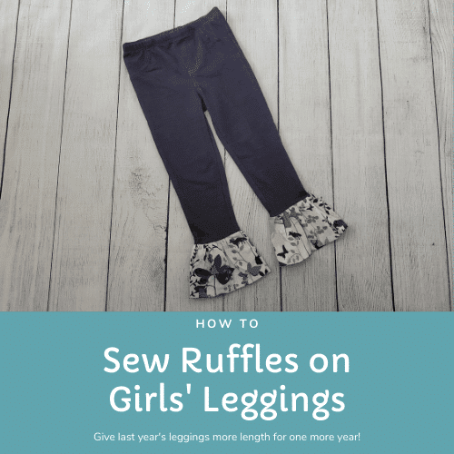 how to sew ruffles on leggings