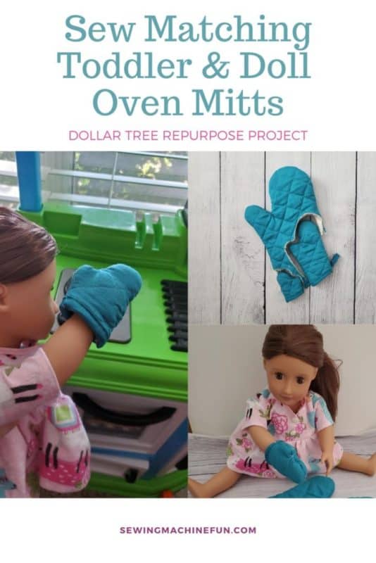 dollar tree oven mitt repurpose