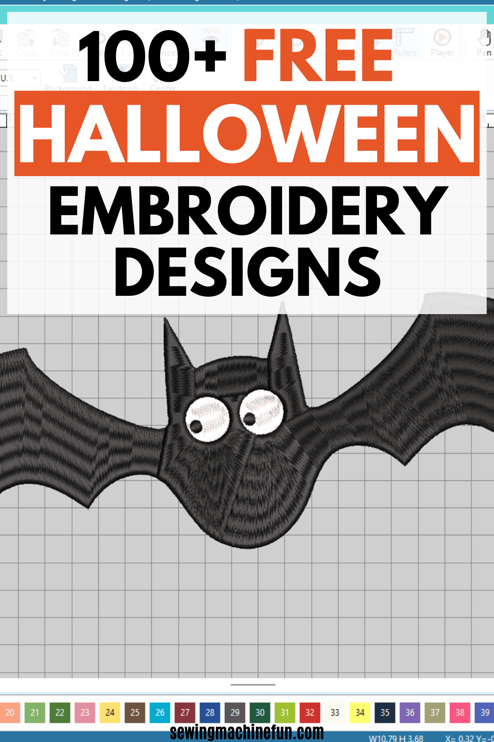 Free Halloween embroidery designs