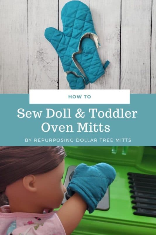 how to sew an oven mitt for a doll