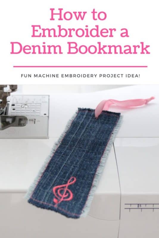 How to Embroider a Denim Bookmark (1)