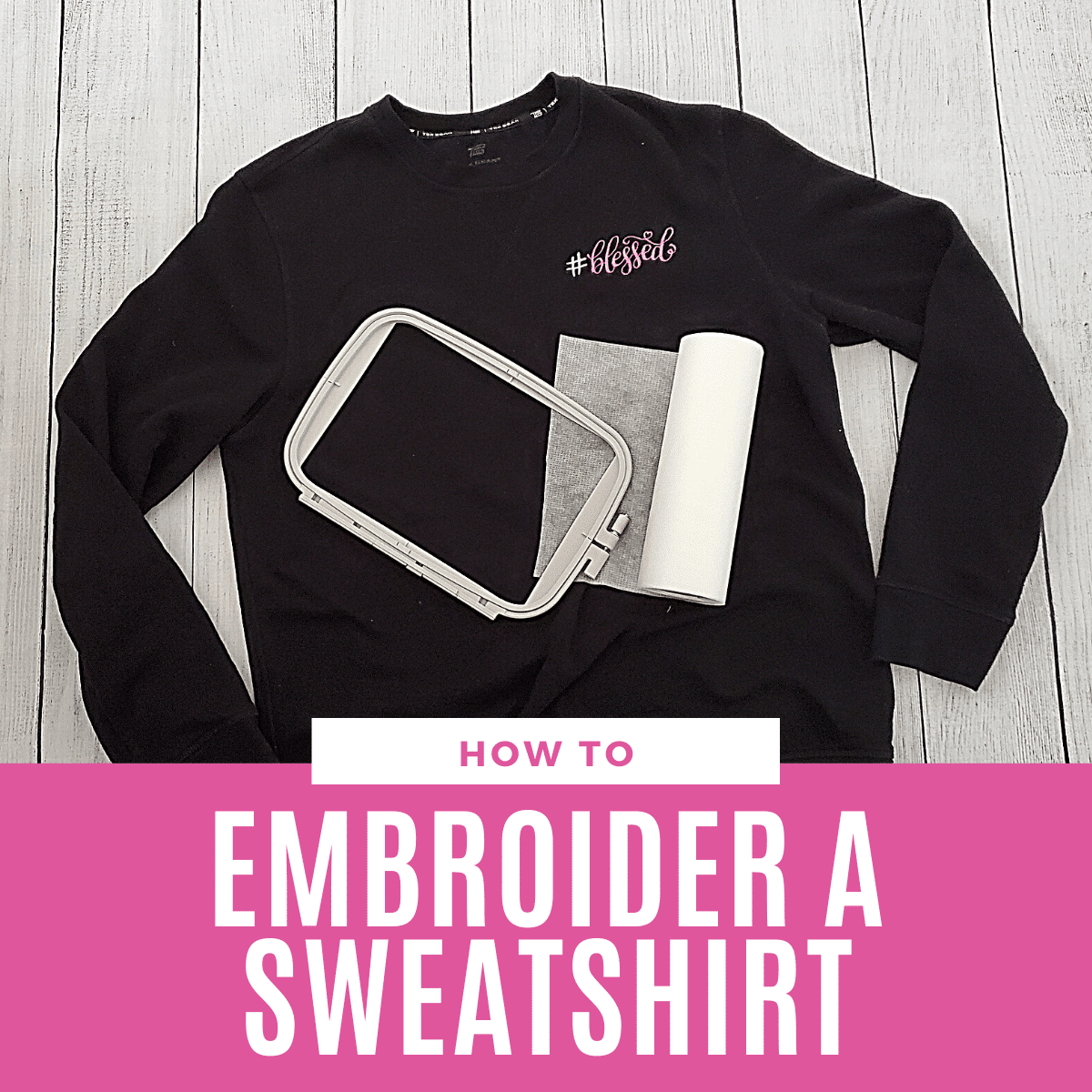 How to embroider a sweatshirt