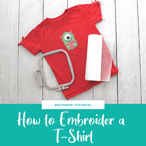 how to machine embroider a t-shirt