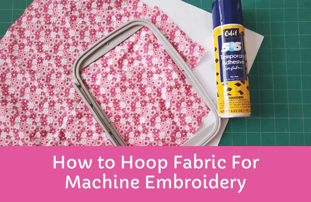 hooping fabric: embroidery for beginners tutorial