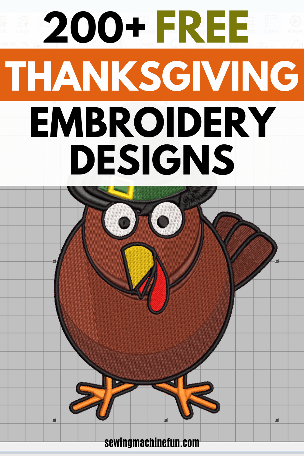 FREE Fall and Thanksgiving embroidery designs