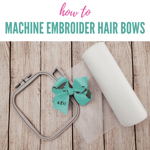 how to embroider hair bows