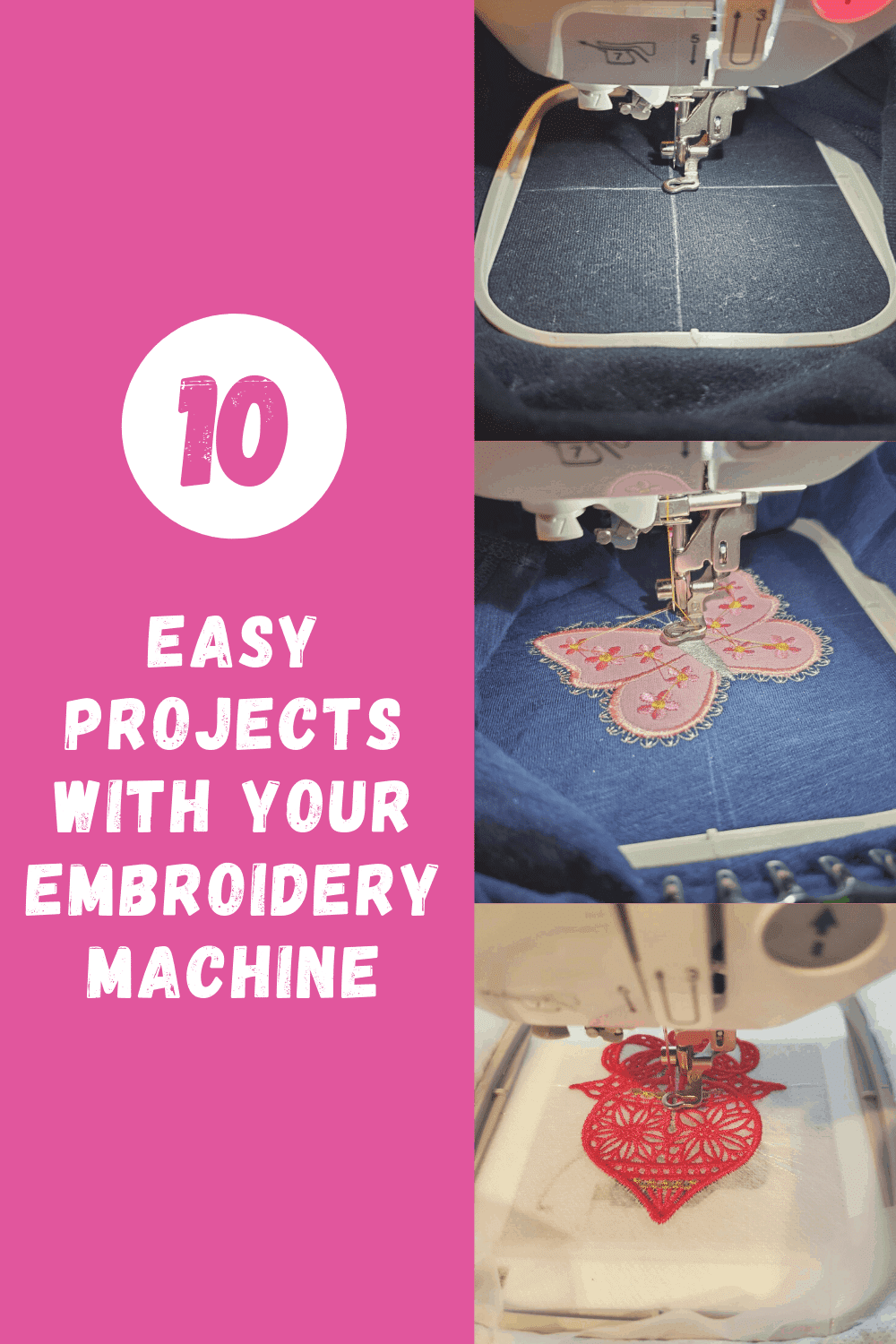 easy projects with your embroidery machine