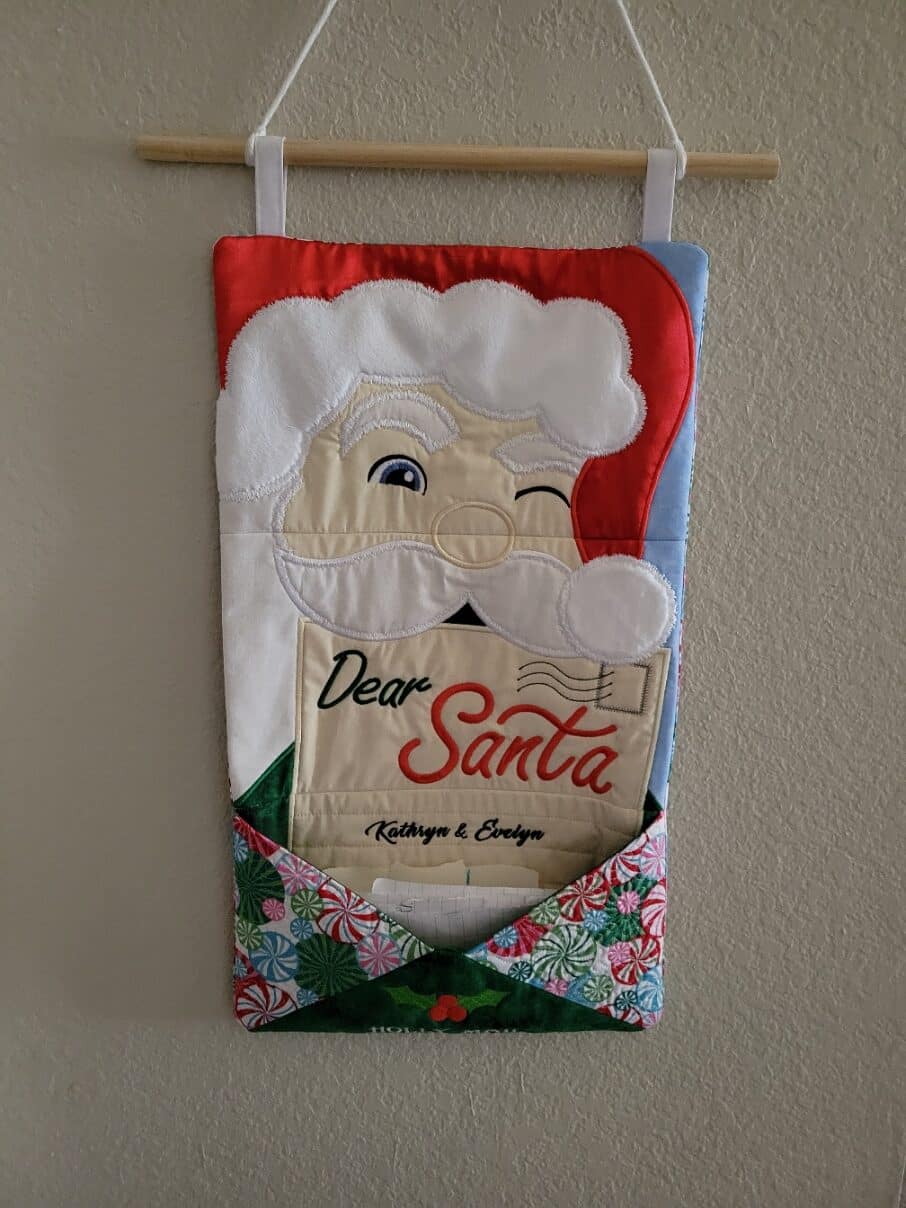 santa ith embroidery design