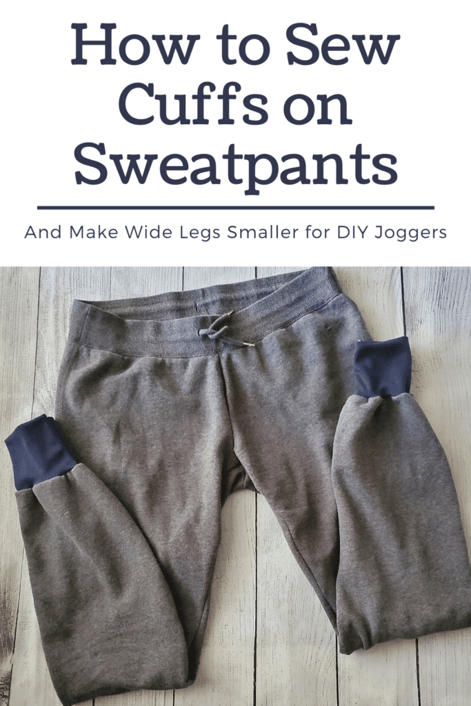 how to sew cuffs on old sweatpants