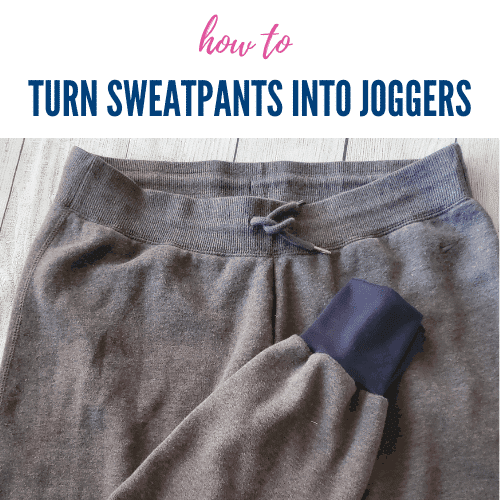 how to sew joggers from sweatpants