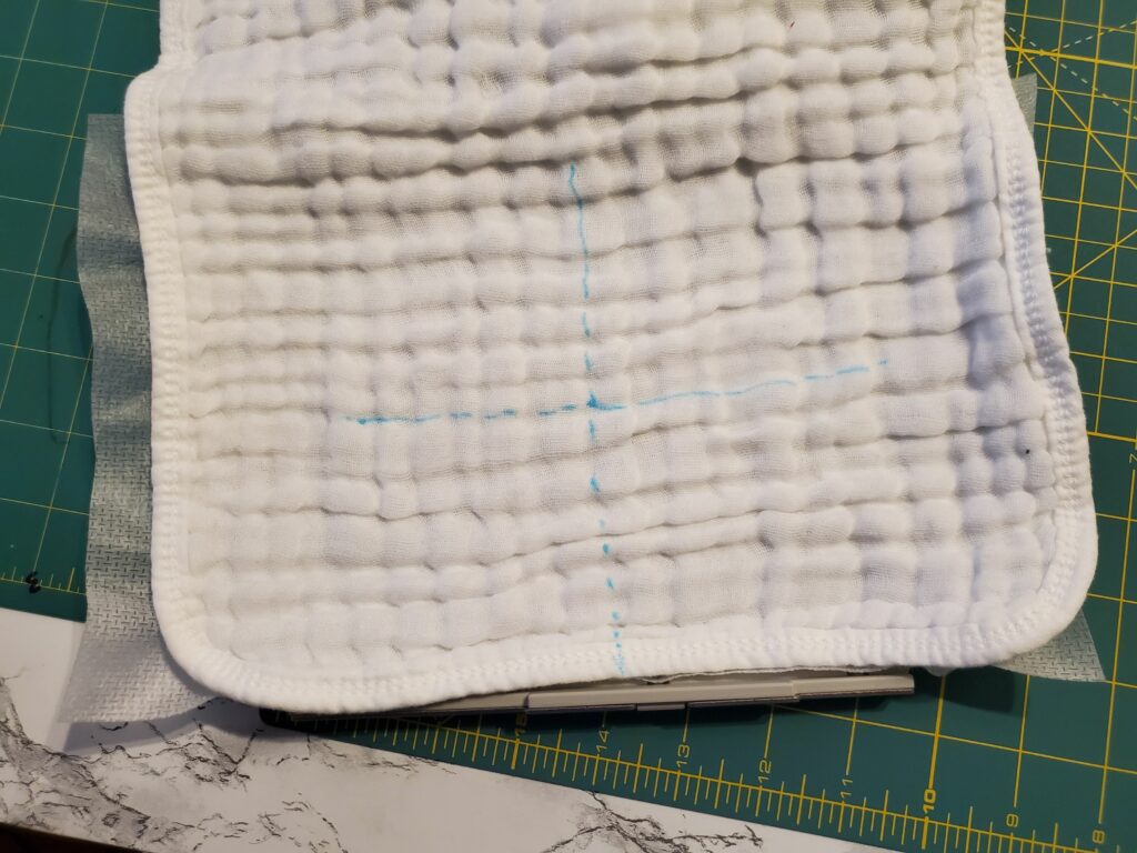 how to float a burp cloth to be embroidered