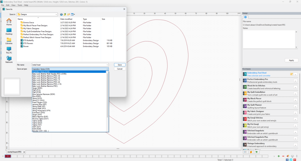 embroidery file converter example