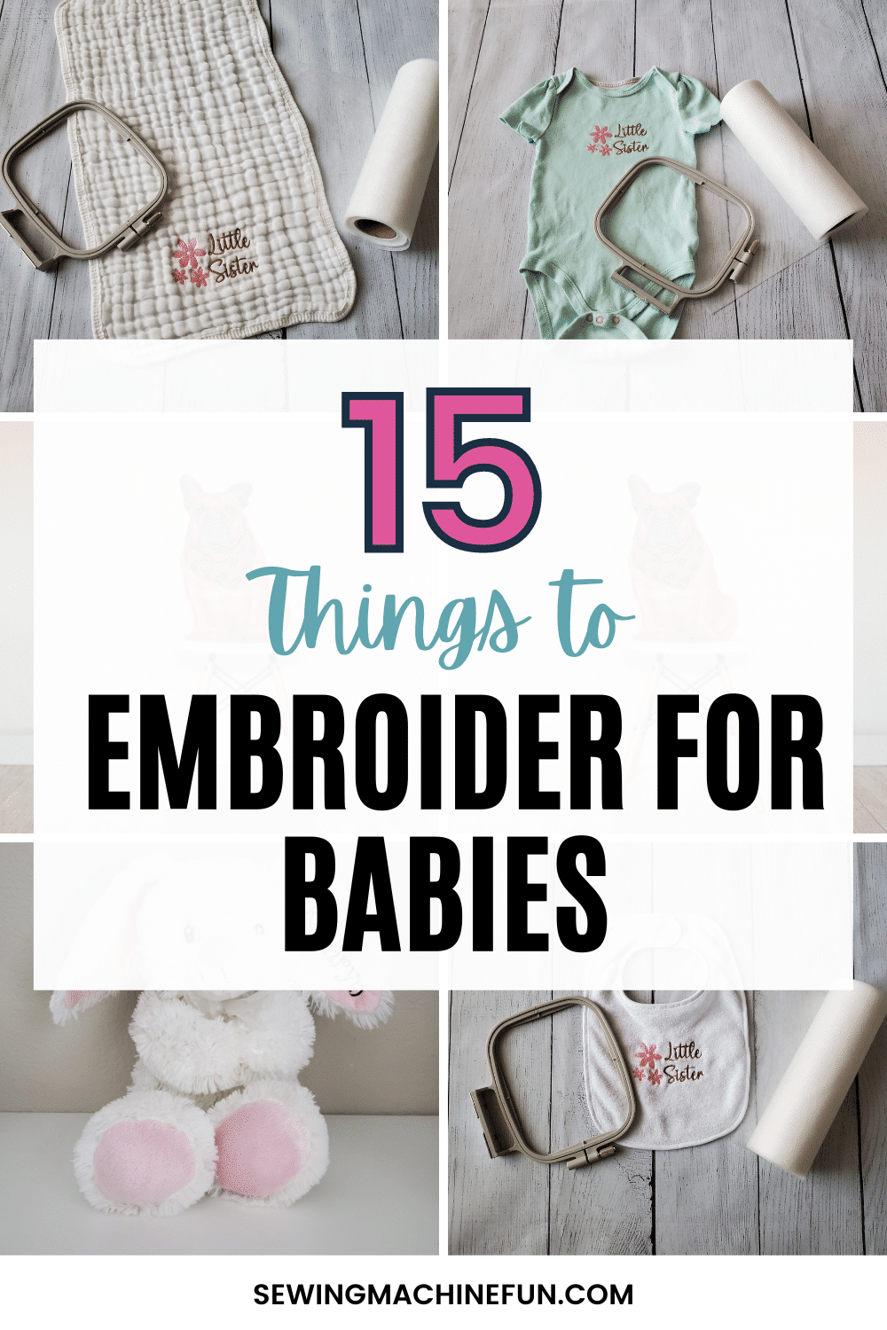 embroidered baby shower gift ideas