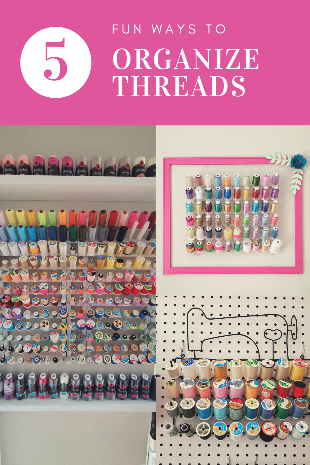 how to organize sewing threads