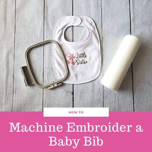 logo How to machine embroider a baby bib