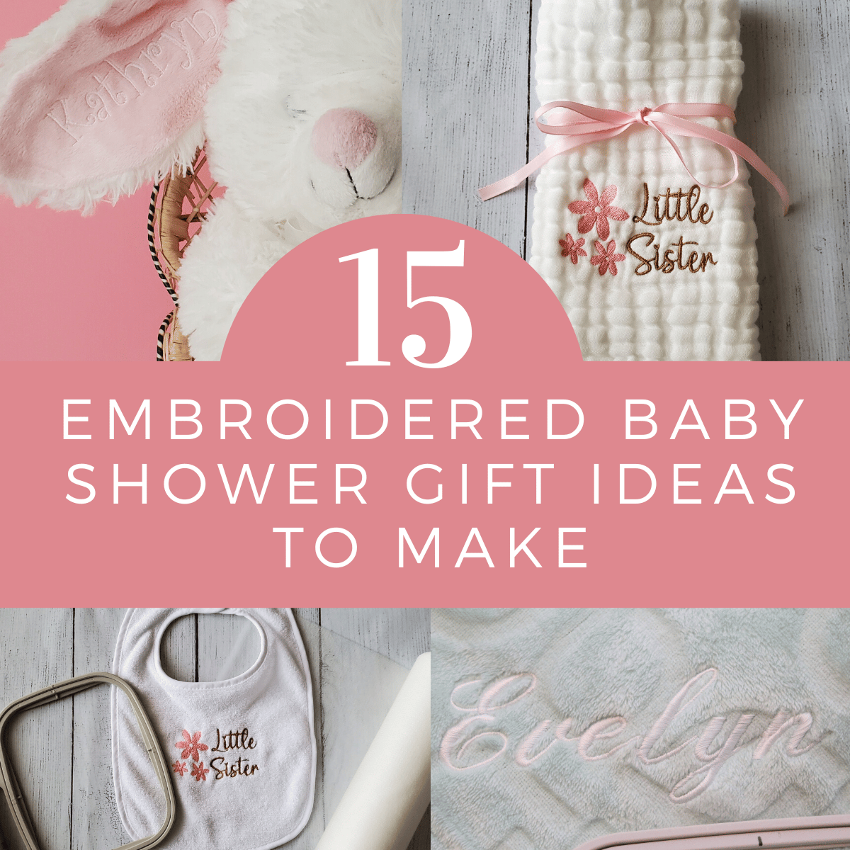 embroidered baby shower gift ideas