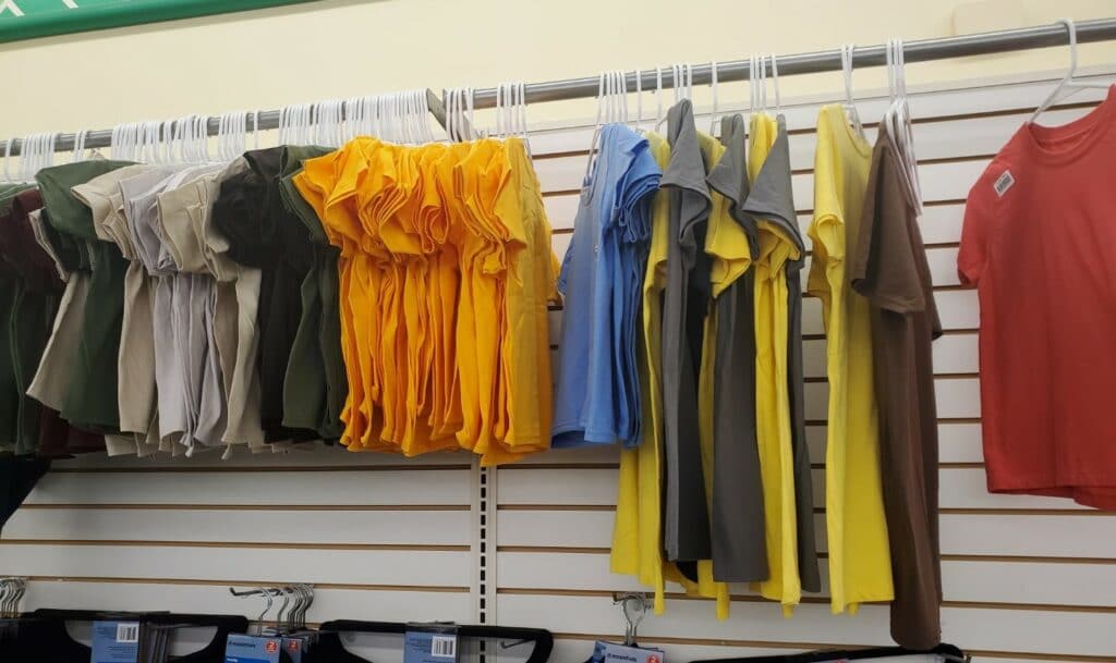 t-shirts at dollar tree