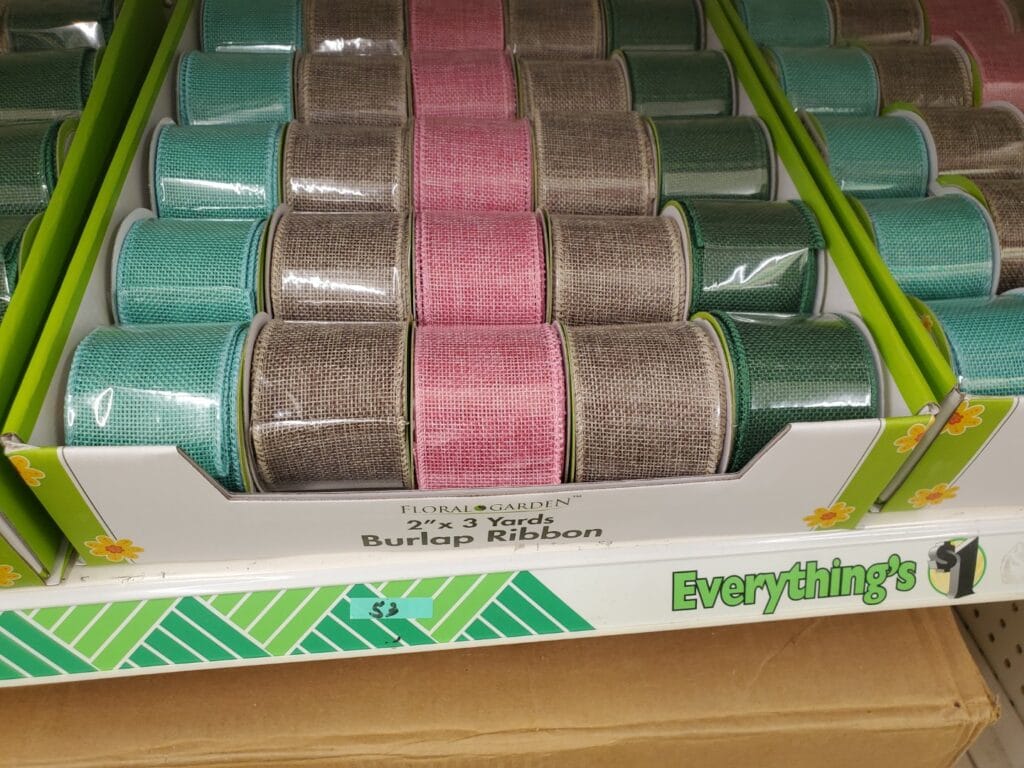 burlap ribbon