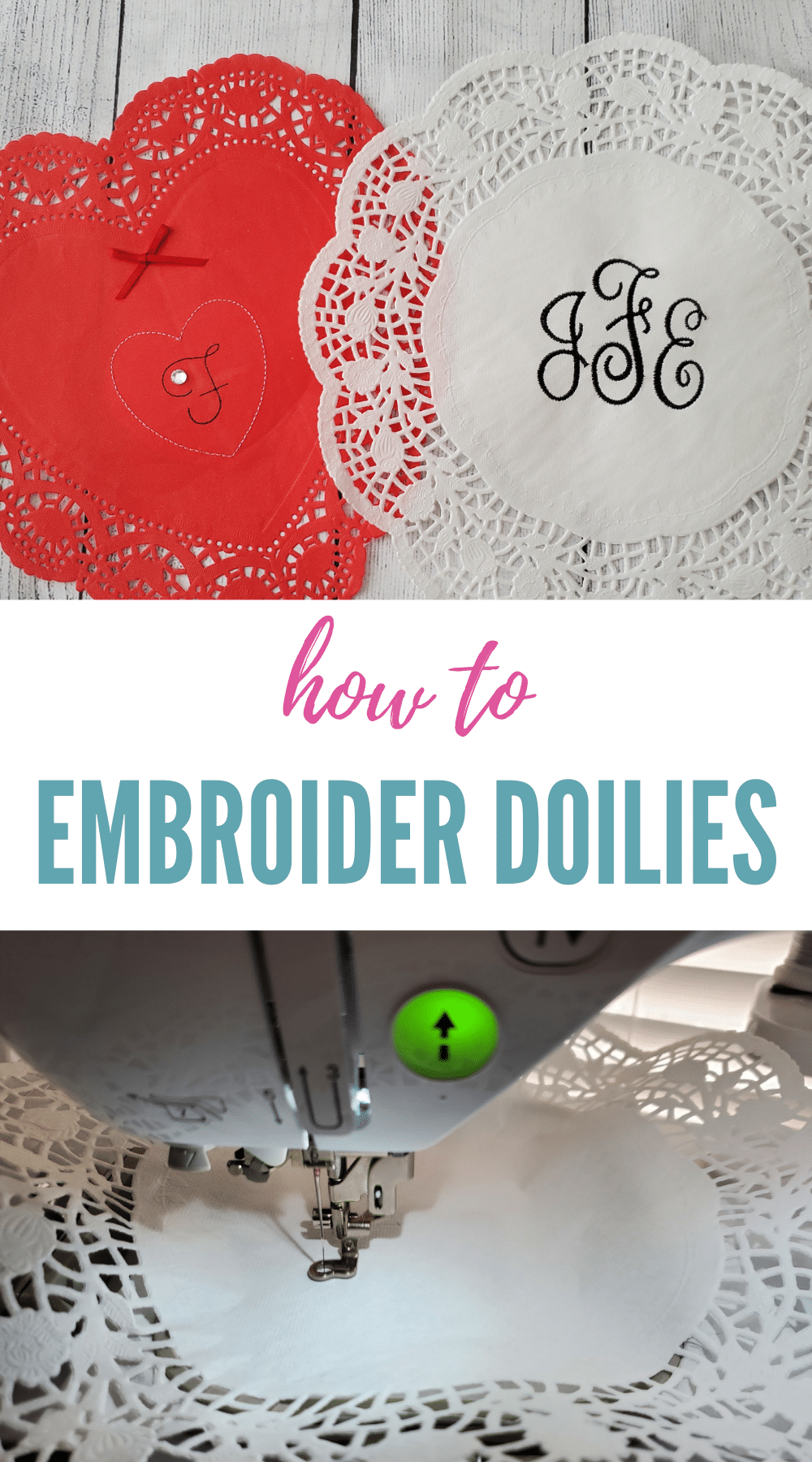 Embroidered doilies