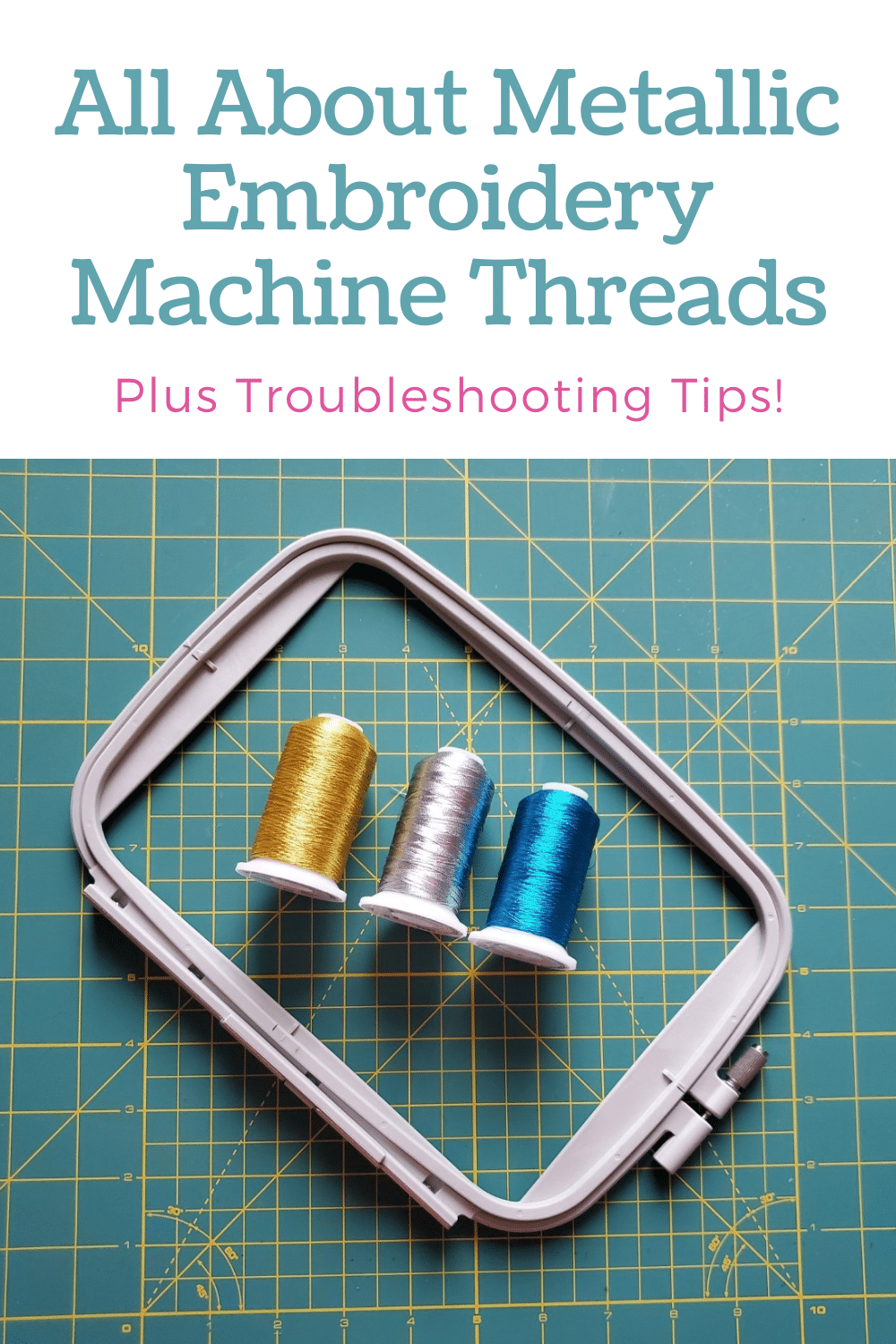 machine embroidery with metallic thread