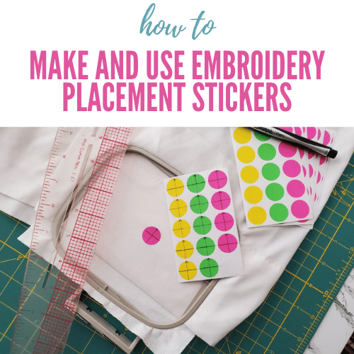 how to make and use embroidery stickers