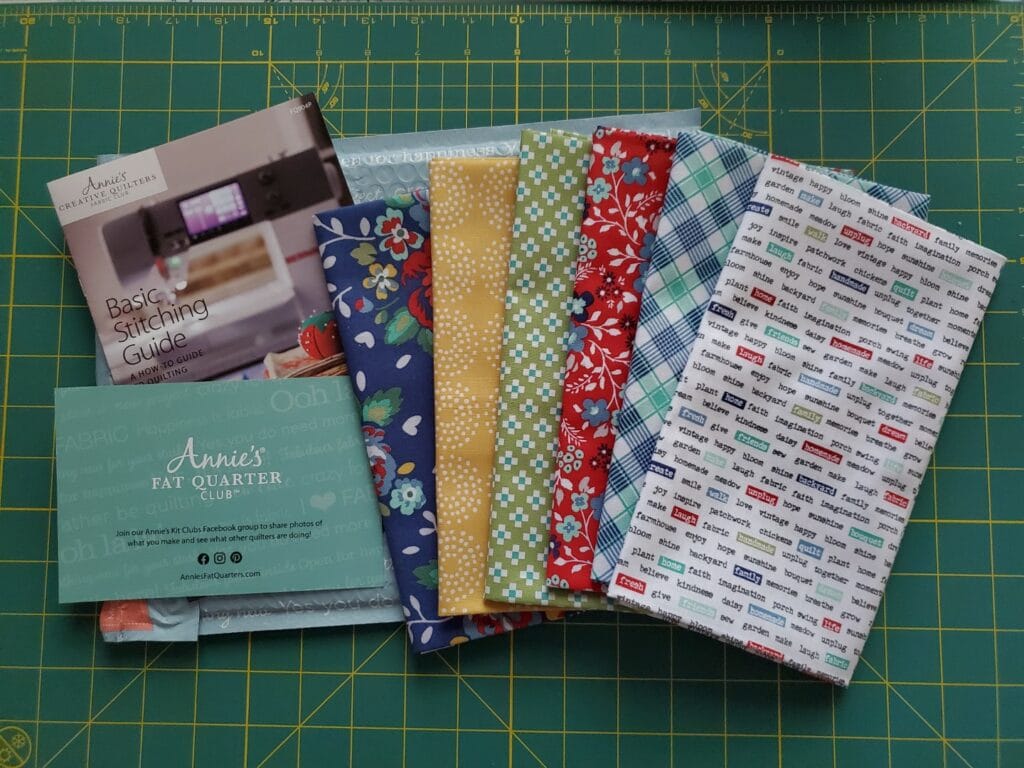 annie's fat quarter kit club review & unboxing