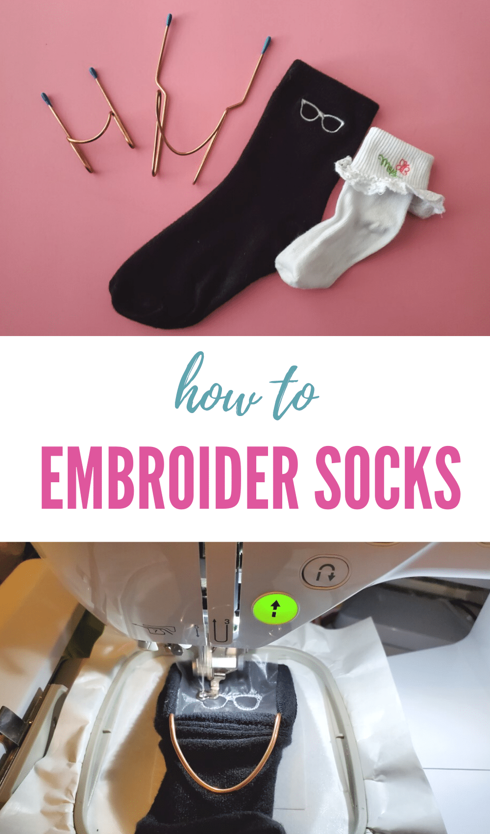 how to Embroider on socks