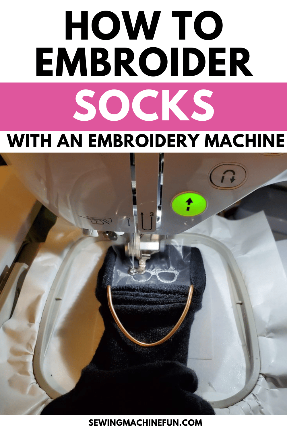 how to embroider socks