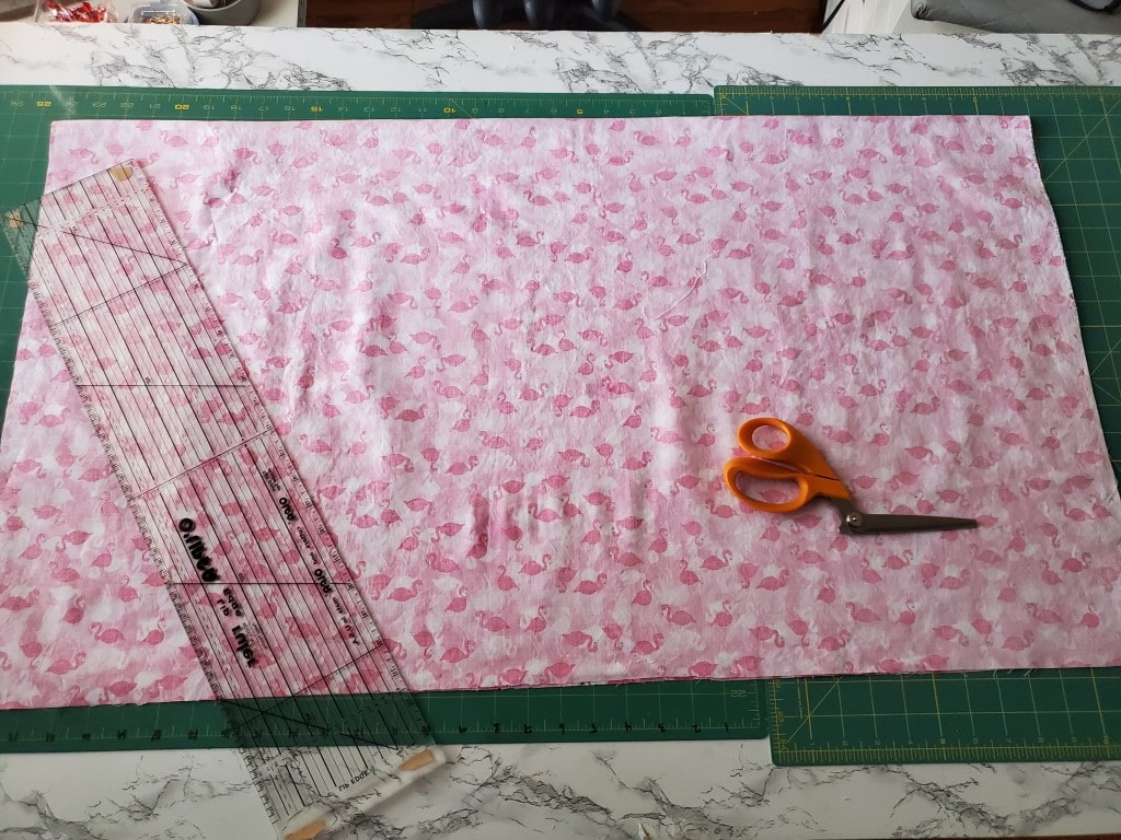 cut main piece of fabric