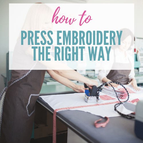 how to finish embroidery