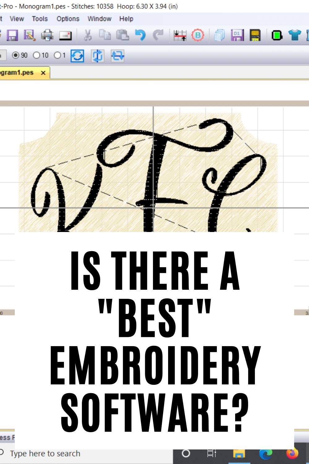 embroidery digitizing software