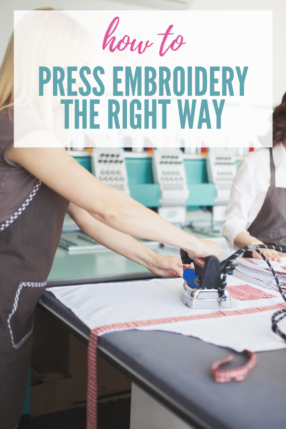 how to iron embroidery