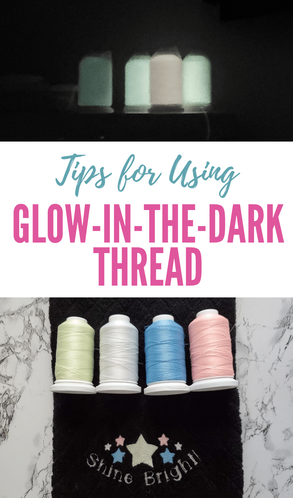 how to use glow-in-the-dark thread (1)