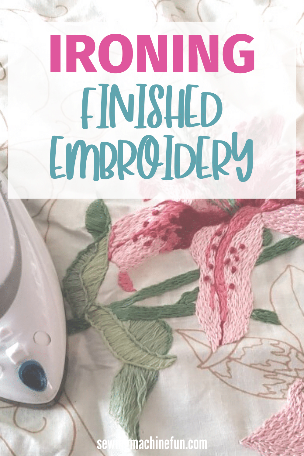 how to press embroidery