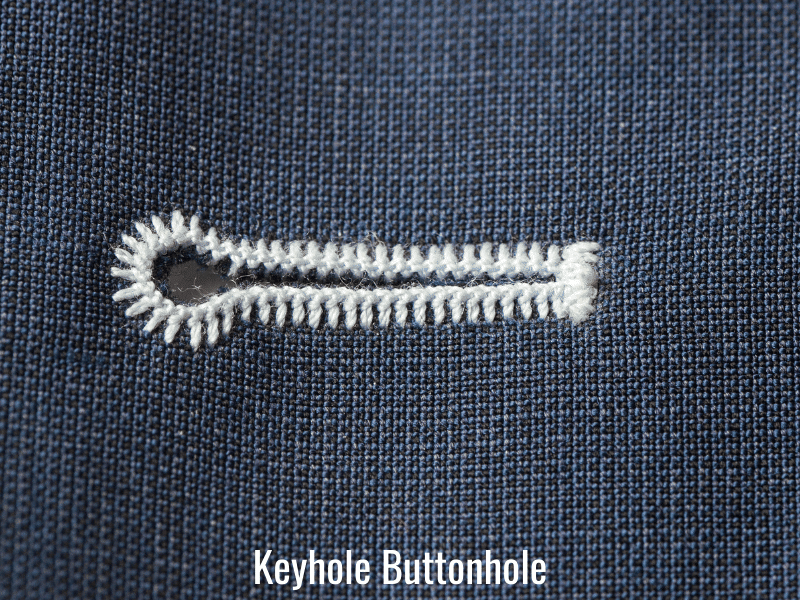 keyhole buttonhole