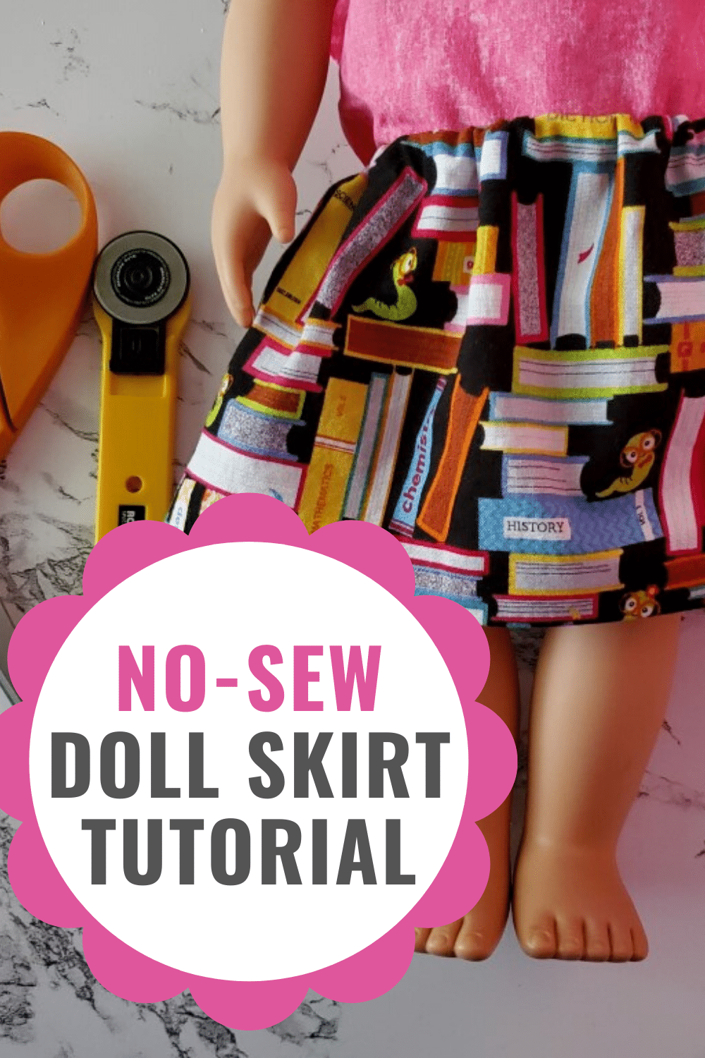 no-sew doll skirts and dresses